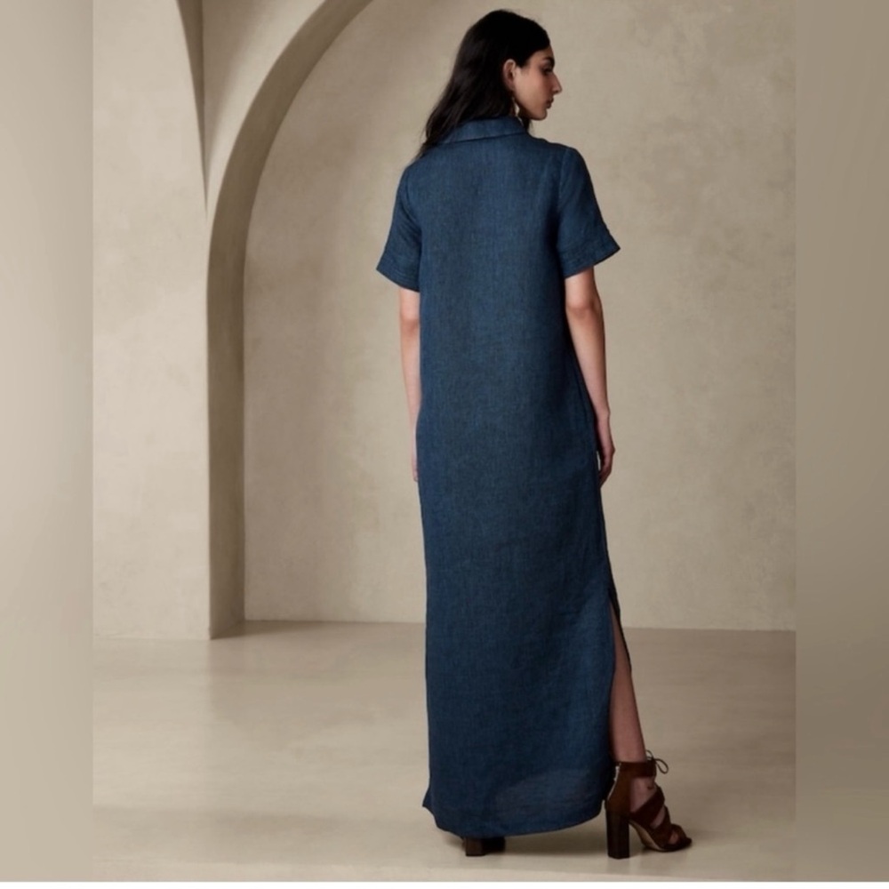 Elegant Blue Maxi Dress